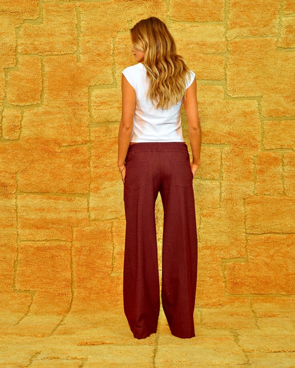 SEA ME HAPPY HONEY PANTS SOFT DENIM CABERNET