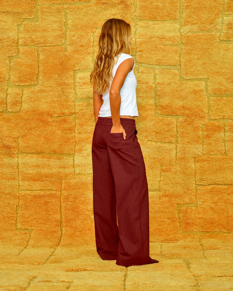 SEA ME HAPPY HONEY PANTS SOFT DENIM CABERNET