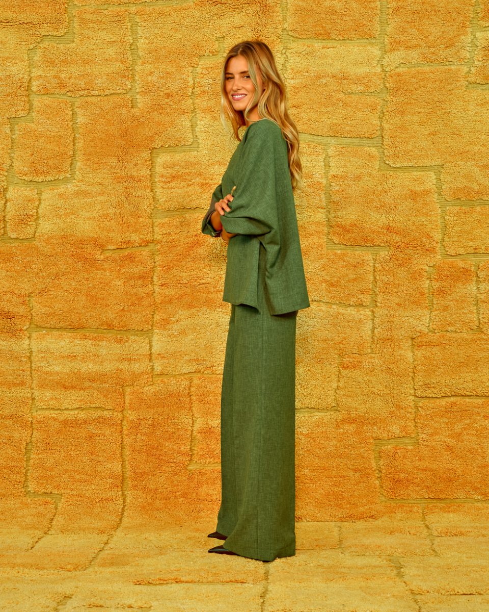 SEA ME HAPPY SOBA TOP LUSH KHAKI GREEN