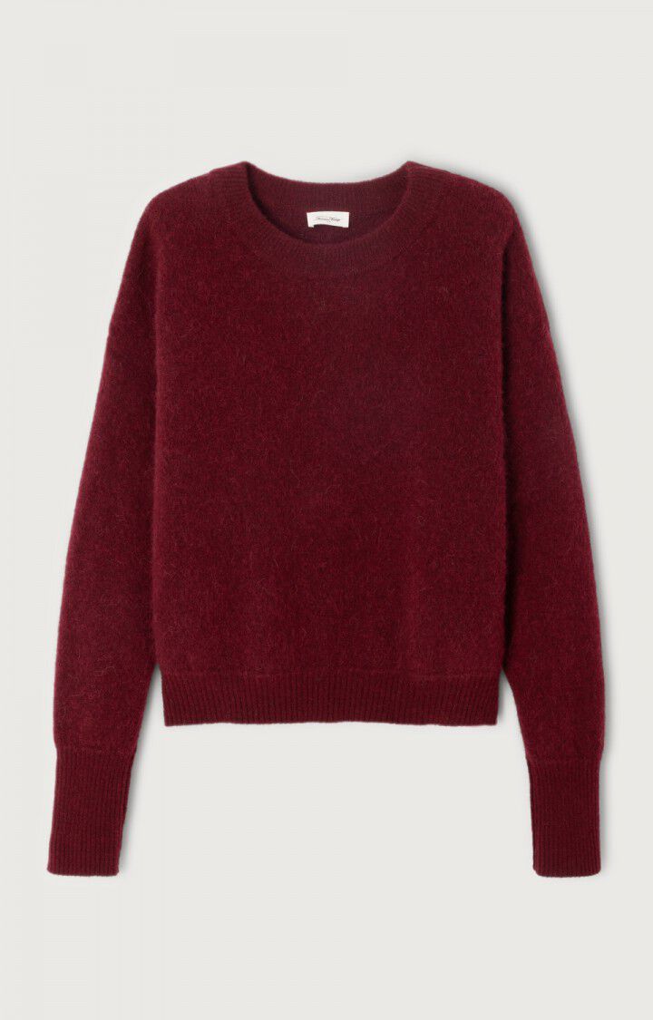 AMERICAN VINTAGE VITOW JUMPER DARK RED MELANGE