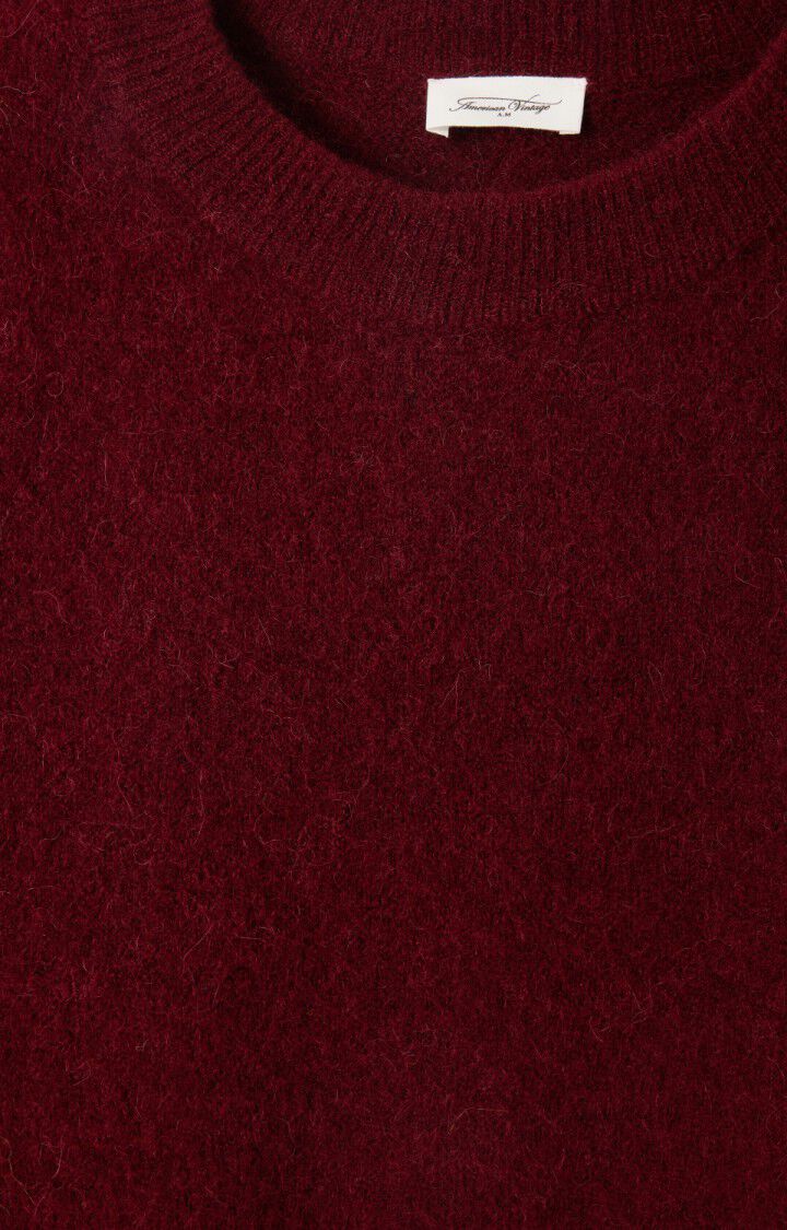 AMERICAN VINTAGE VITOW JUMPER DARK RED MELANGE