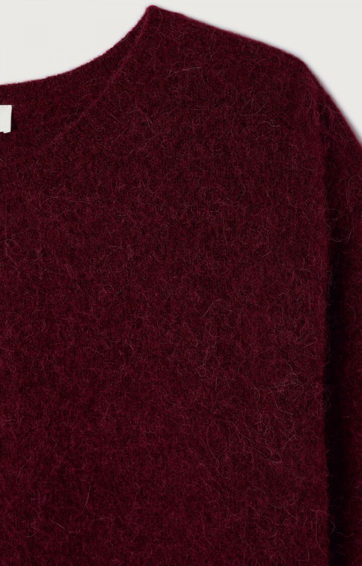 AMERICAN VINTAGE VITOW SWEATER DARK RED MELANGE