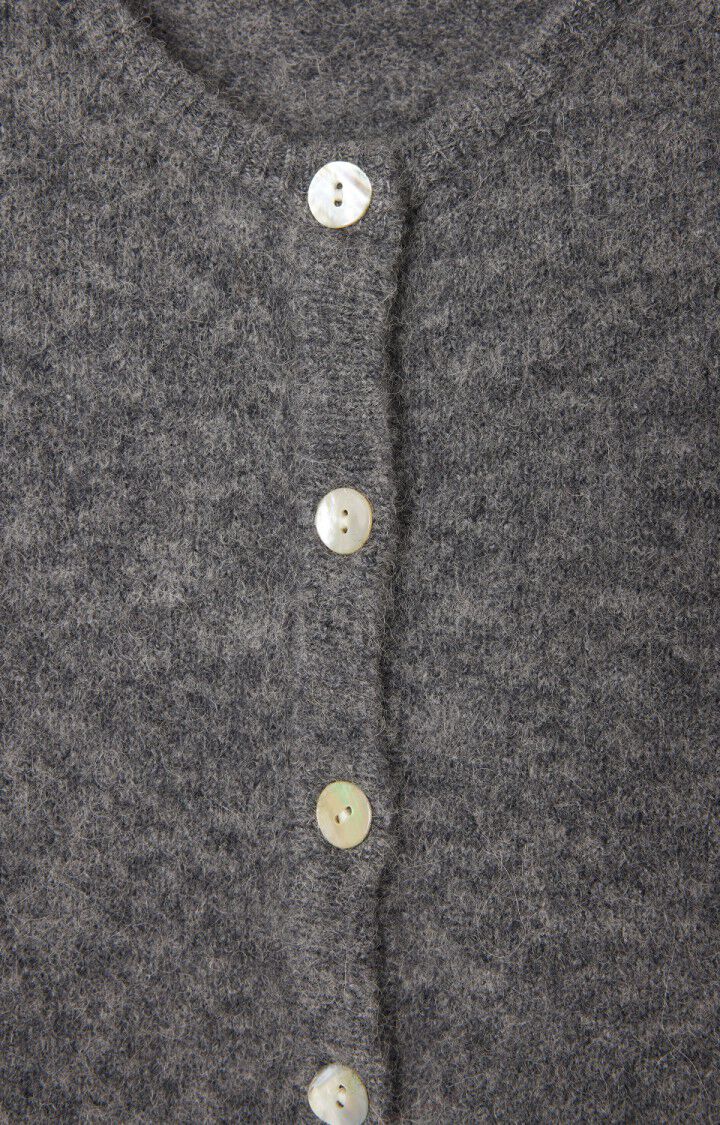 AMERICAN VINTAGE VITOW CARDIGAN - STEEL MELANGE