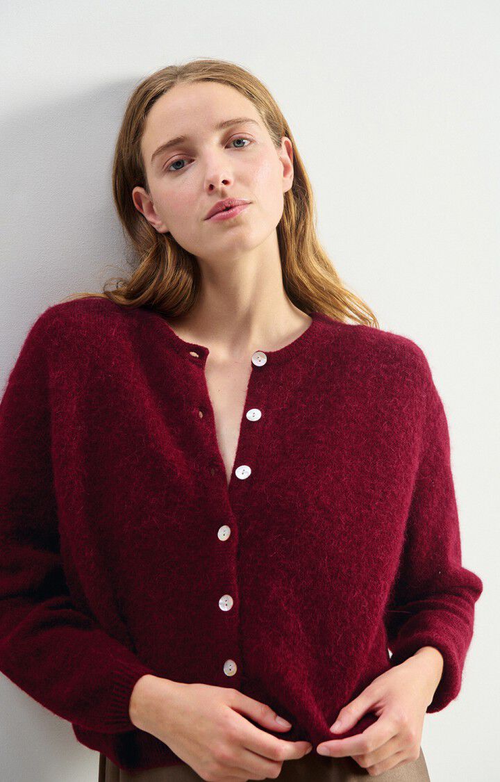 AMERICAN VINTAGE VITOW CARDIGAN - CHERRY MARBLED