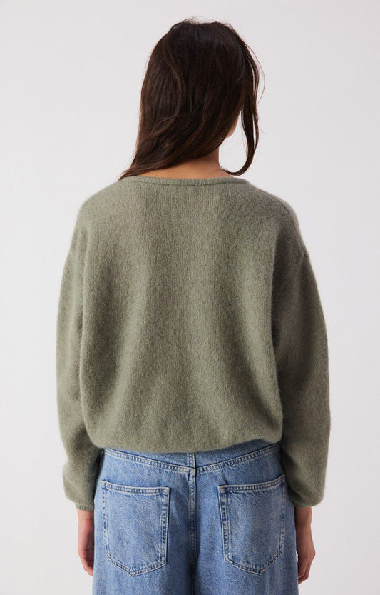 AMERICAN VINTAGE VITOW CARDIGAN KAKI