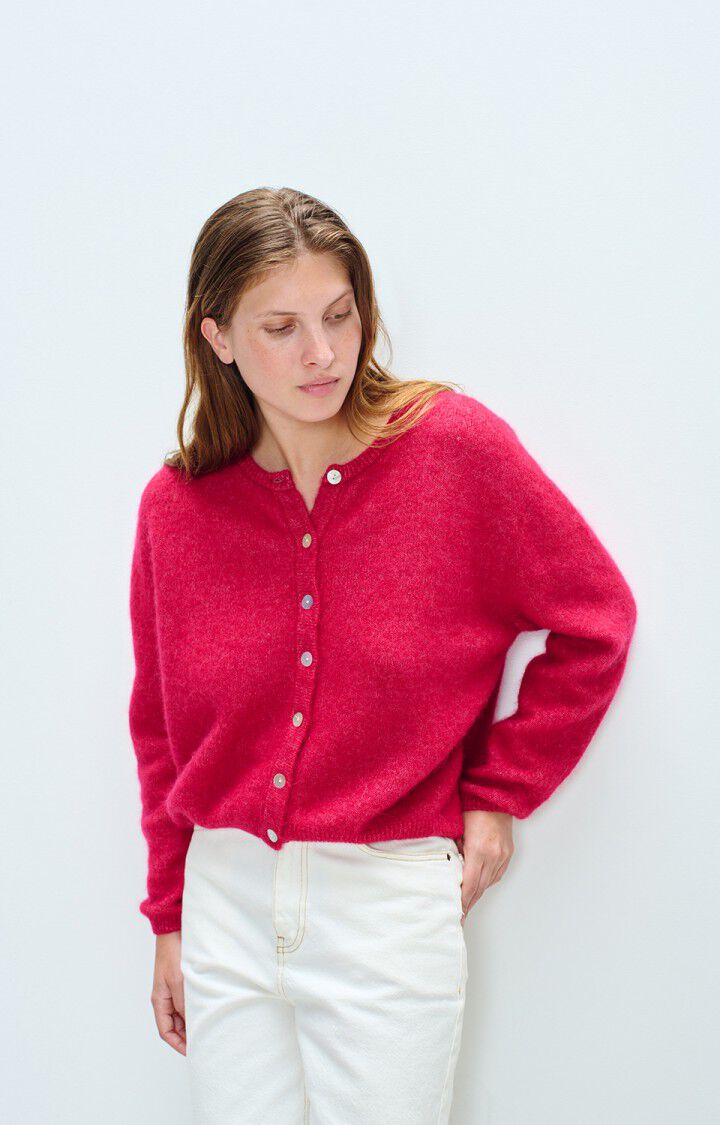 AMERICAN VINTAGE VITOW CARDIGAN MAGENTA