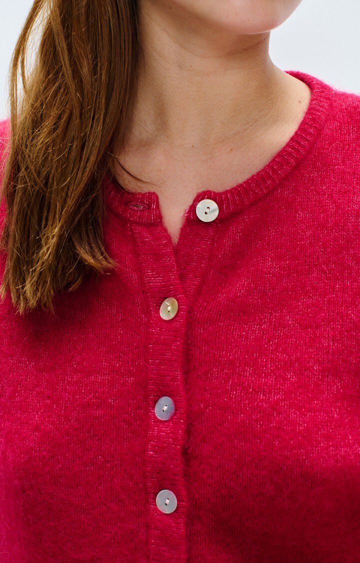AMERICAN VINTAGE VITOW CARDIGAN MAGENTA