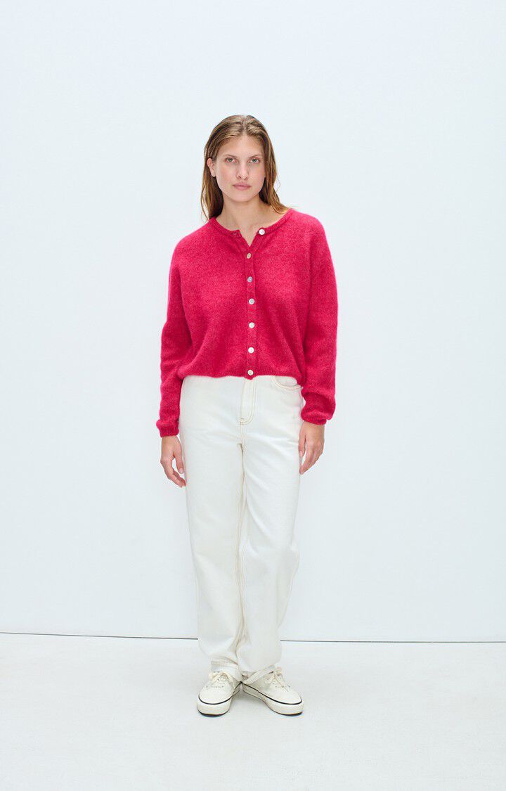 AMERICAN VINTAGE VITOW CARDIGAN MAGENTA
