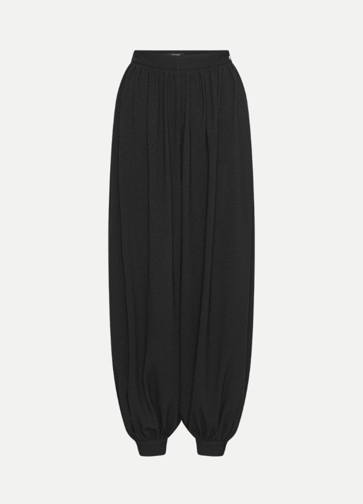 ROTATE BALLOON PLEATED PANTS - ZWART