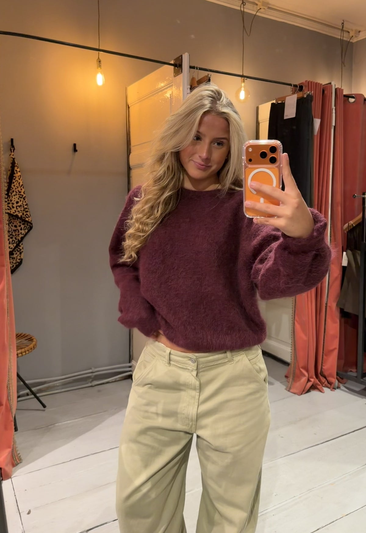 AMERICAN VINTAGE NIBY PULLOVER - CRANBERRY MELANGE