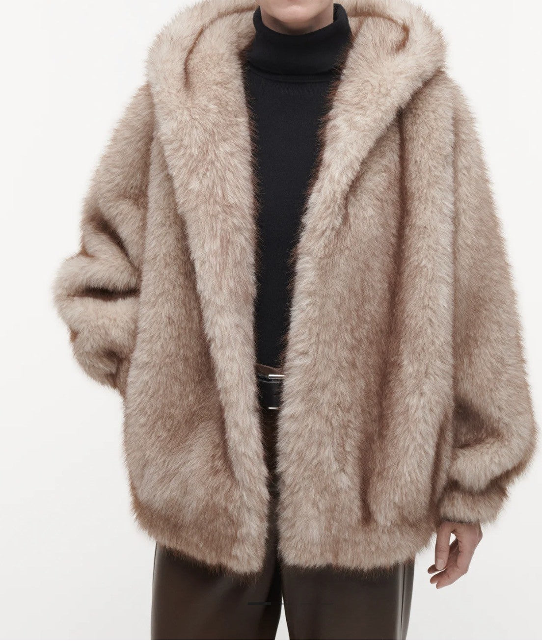 STUDIO AR BY ARMA HAILEY LONG FAUX MINK - BEIGE