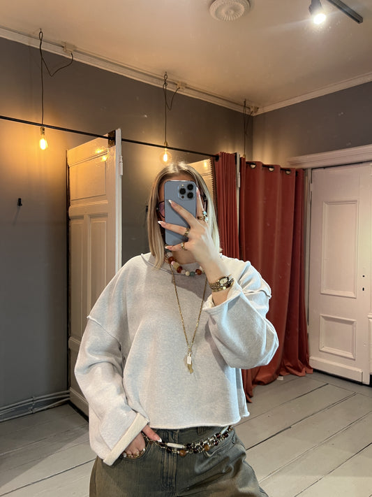 AMERICAN VINTAGE -DANTOWN SWEATER - SKY BLUE MELANGE