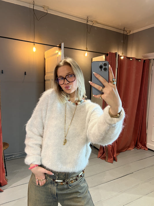 AMERICAN VINTAGE NIBY SWEATER - POLAR MELANGE