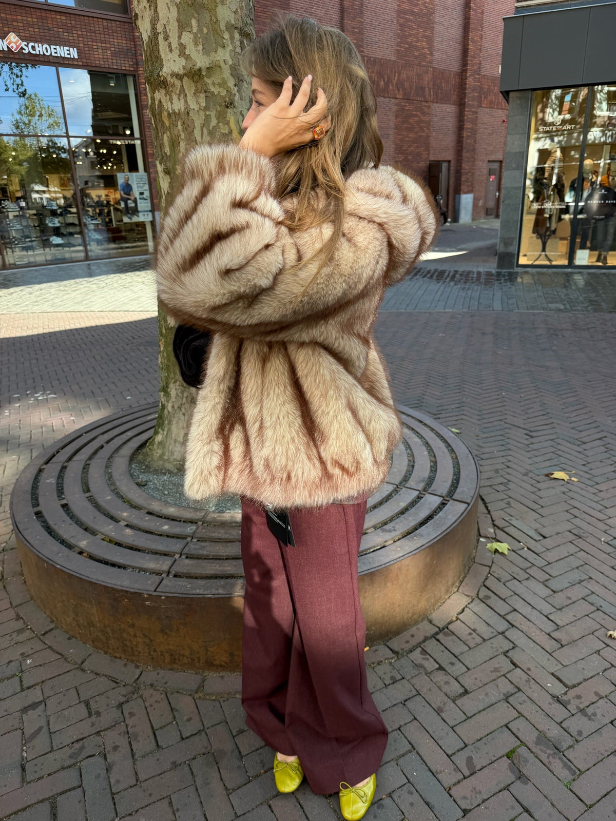 STUDIO AR BY ARMA HAILEY LONG FAUX MINK - BEIGE