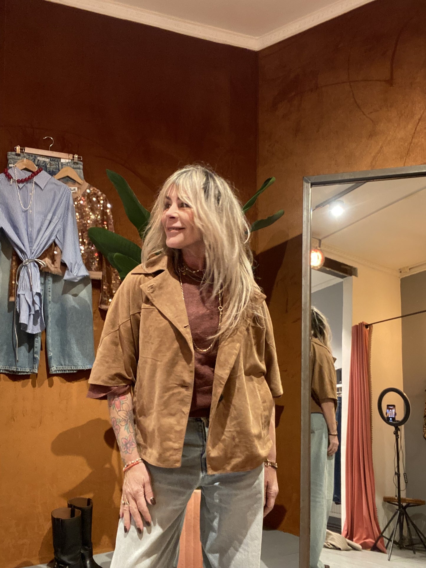 STUDIO AR BY ARMA - CLARA JACKET - SUEDE - MOUSSE
