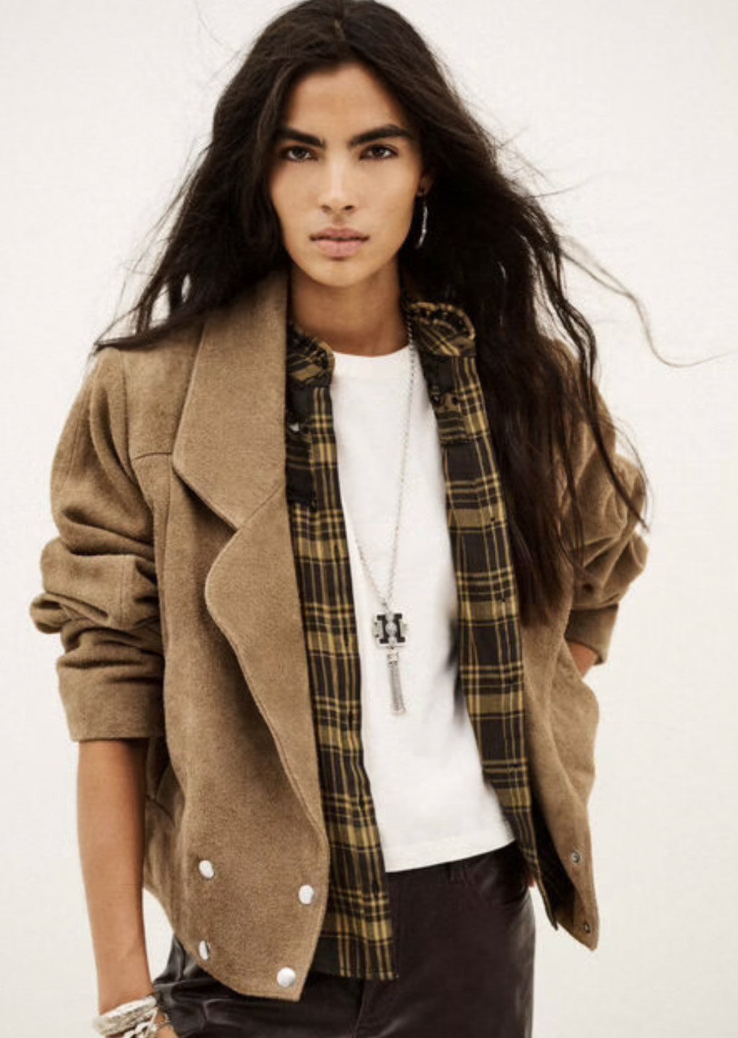 BASH COWY SUEDE JAS - CAMEL - BLOND
