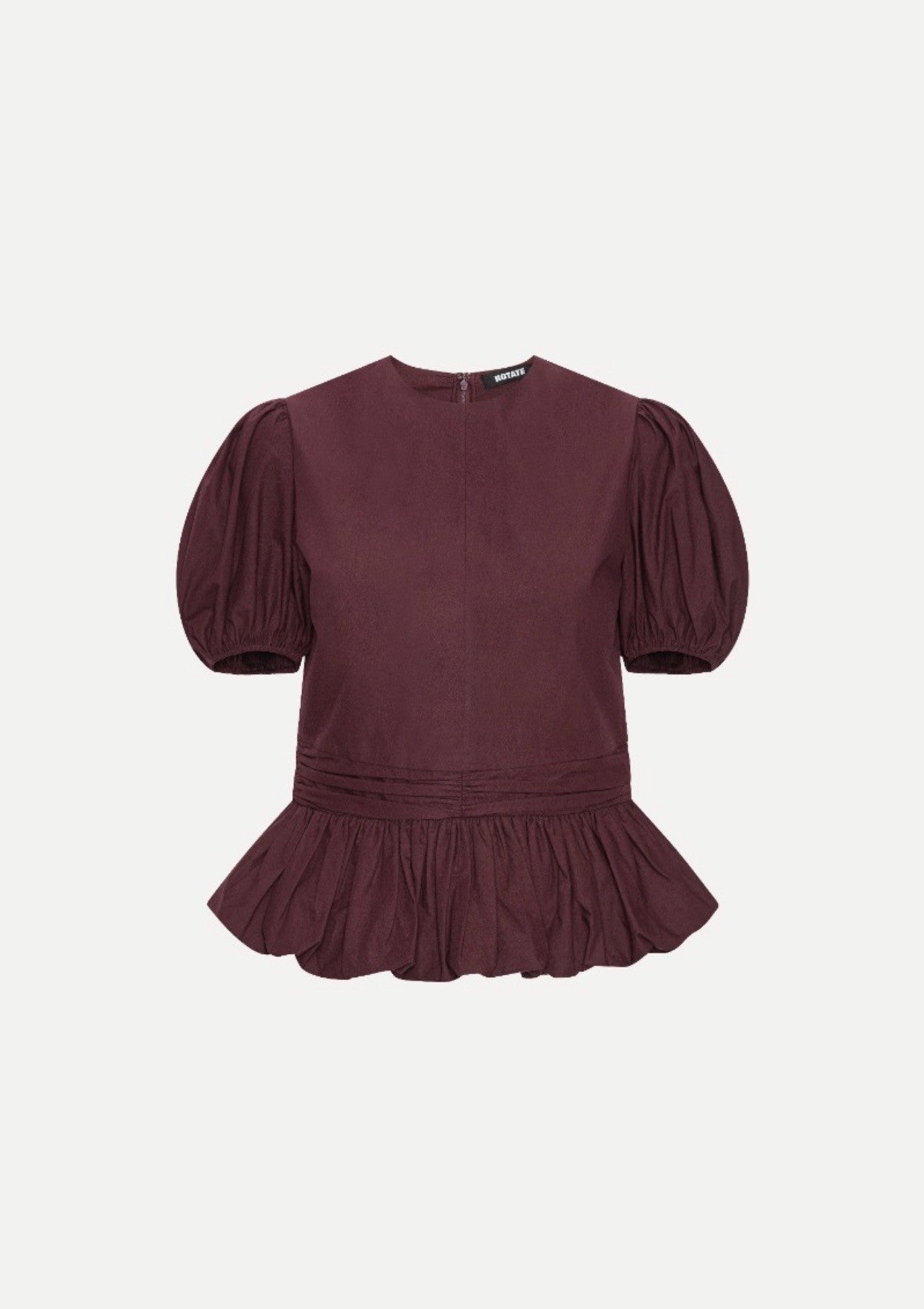 ROTATE BALLOON PLEATED PANTS - BORDEAUX