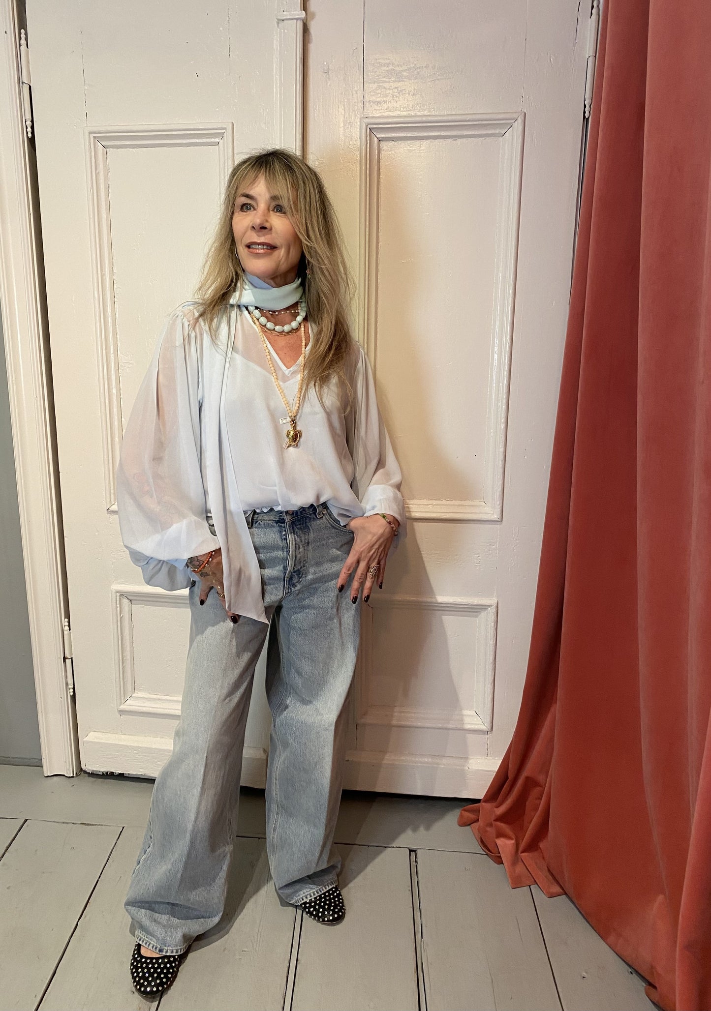 HAIKURE JEANS - BETHANY WIDE LEG- CELESTIAL