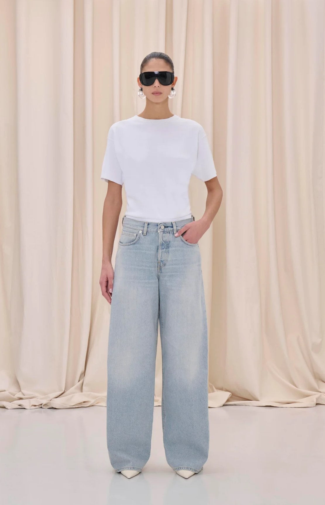 HAIKURE JEANS - BETHANY WIDE LEG- CELESTIAL