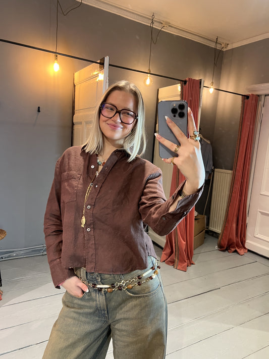 ACADEMIA -  MIA -  BLOUSE - BROWN