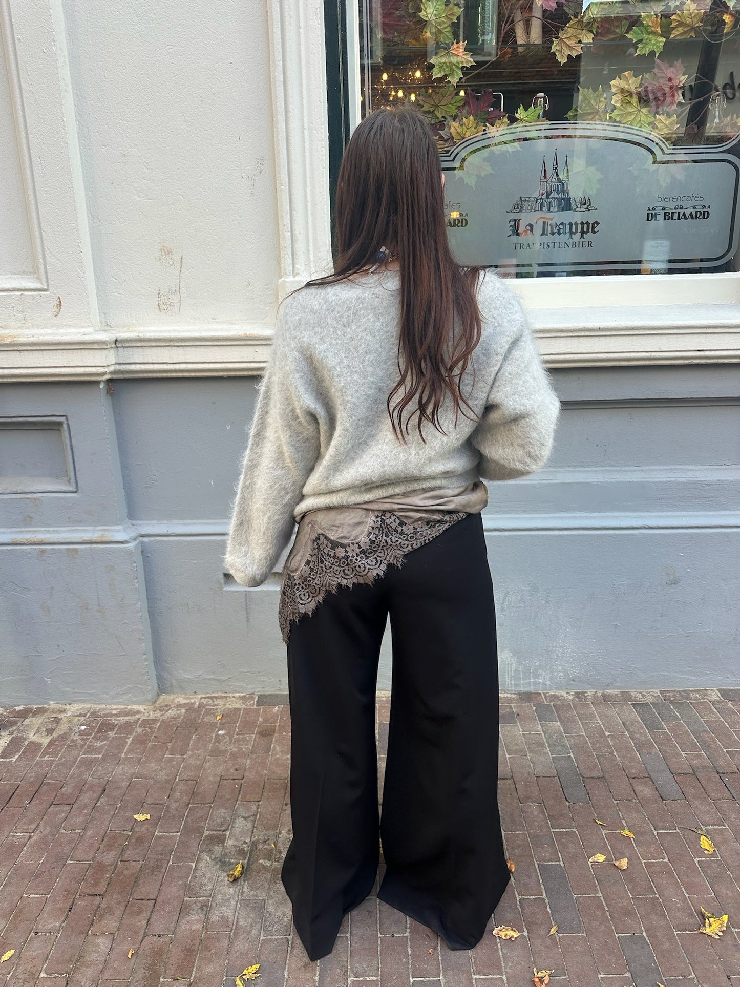 SEA ME HAPPY SUPER  WOODY CASUAL PANTS - BLACK