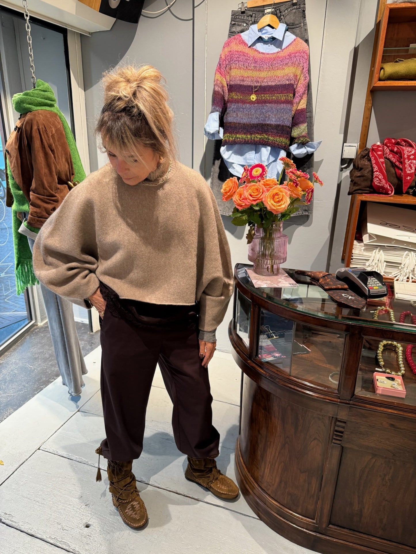 MARGAUX LONNBERG OTIS PULLOVER - BEIGE