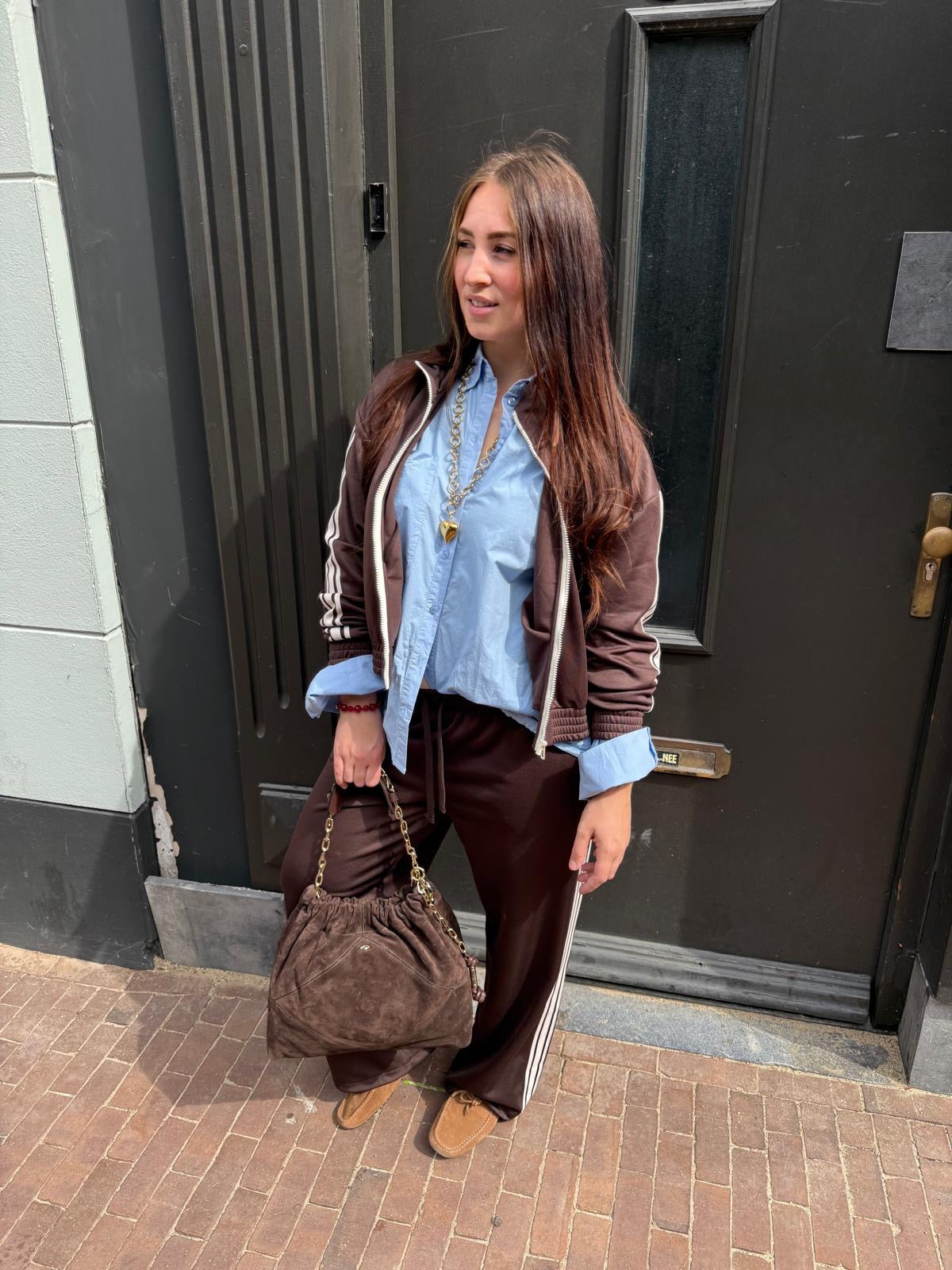 BA&SH JIMI CARDIGAN CHOCOLATE BROWN