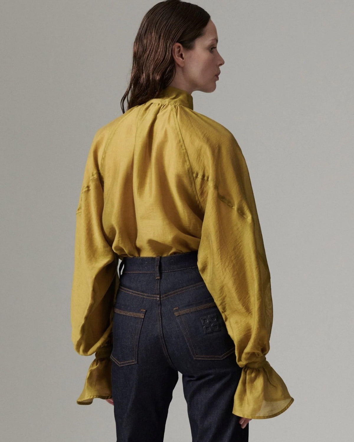 DAY BIRGER ET MIKKELSEN WAYO LINEN TENTO SHIRT - OLIVE