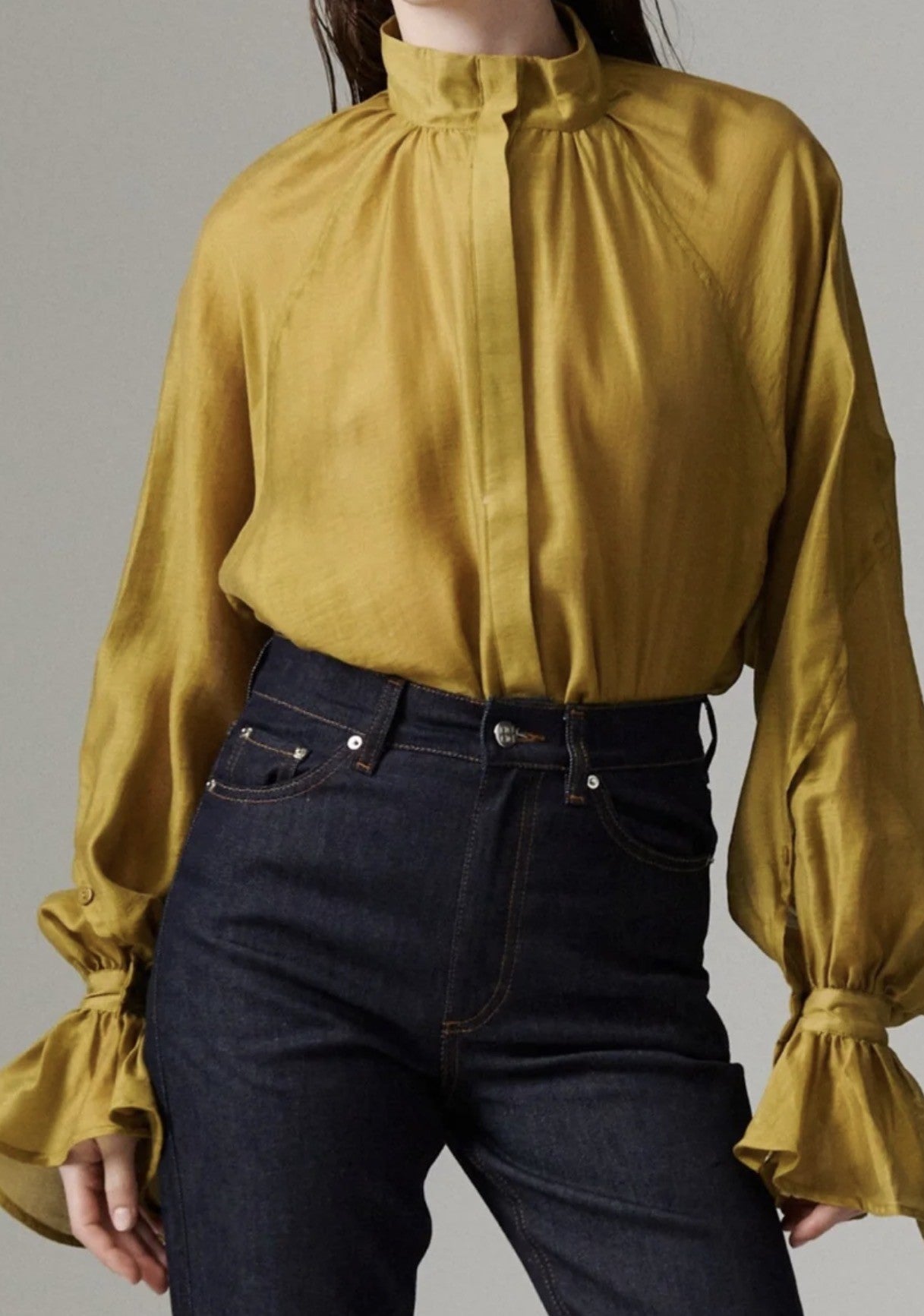 DAY BIRGER ET MIKKELSEN WAYO LINEN TENTO SHIRT - OLIVE