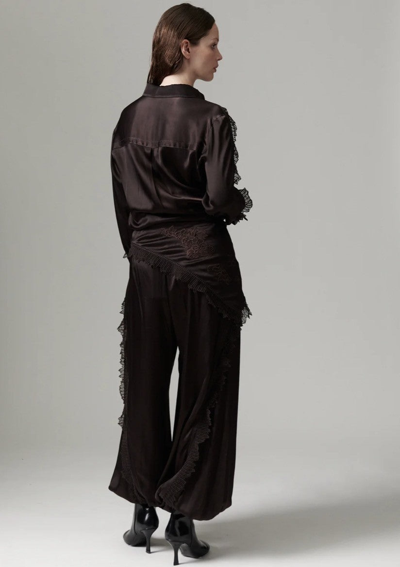 DAY BIRGER ET MIKKELSEN  MOLA BLOUSE - SILKY TOUCH - GANACHE
