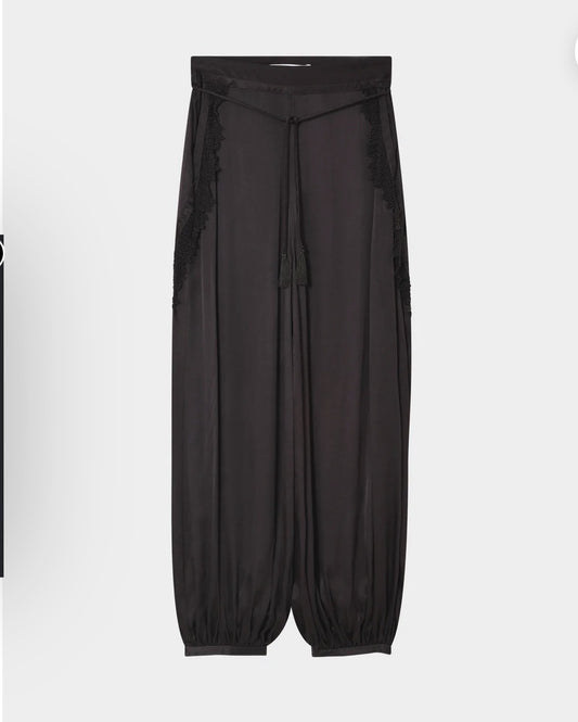 DAY BEA PANTALON SILKY TOUCH - GANACHE