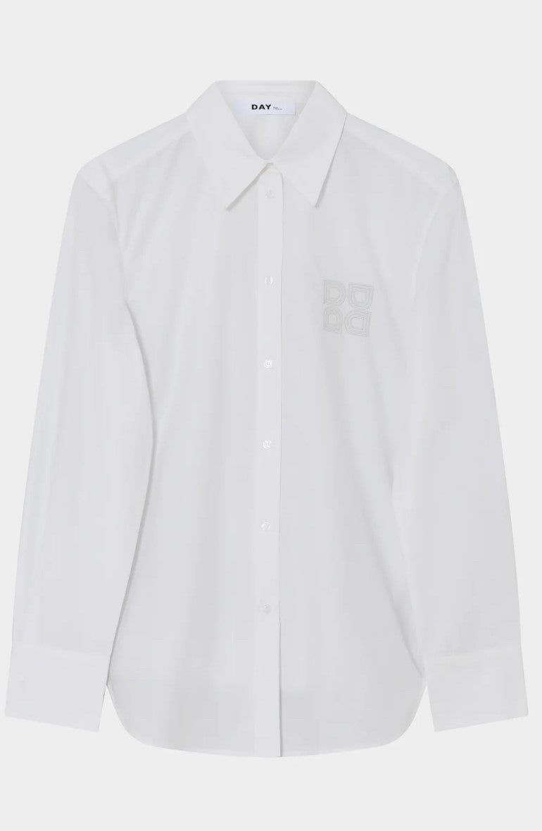 DAY BIRGER ET MIKKELSEN - POPLINA BLOUSE - WIT