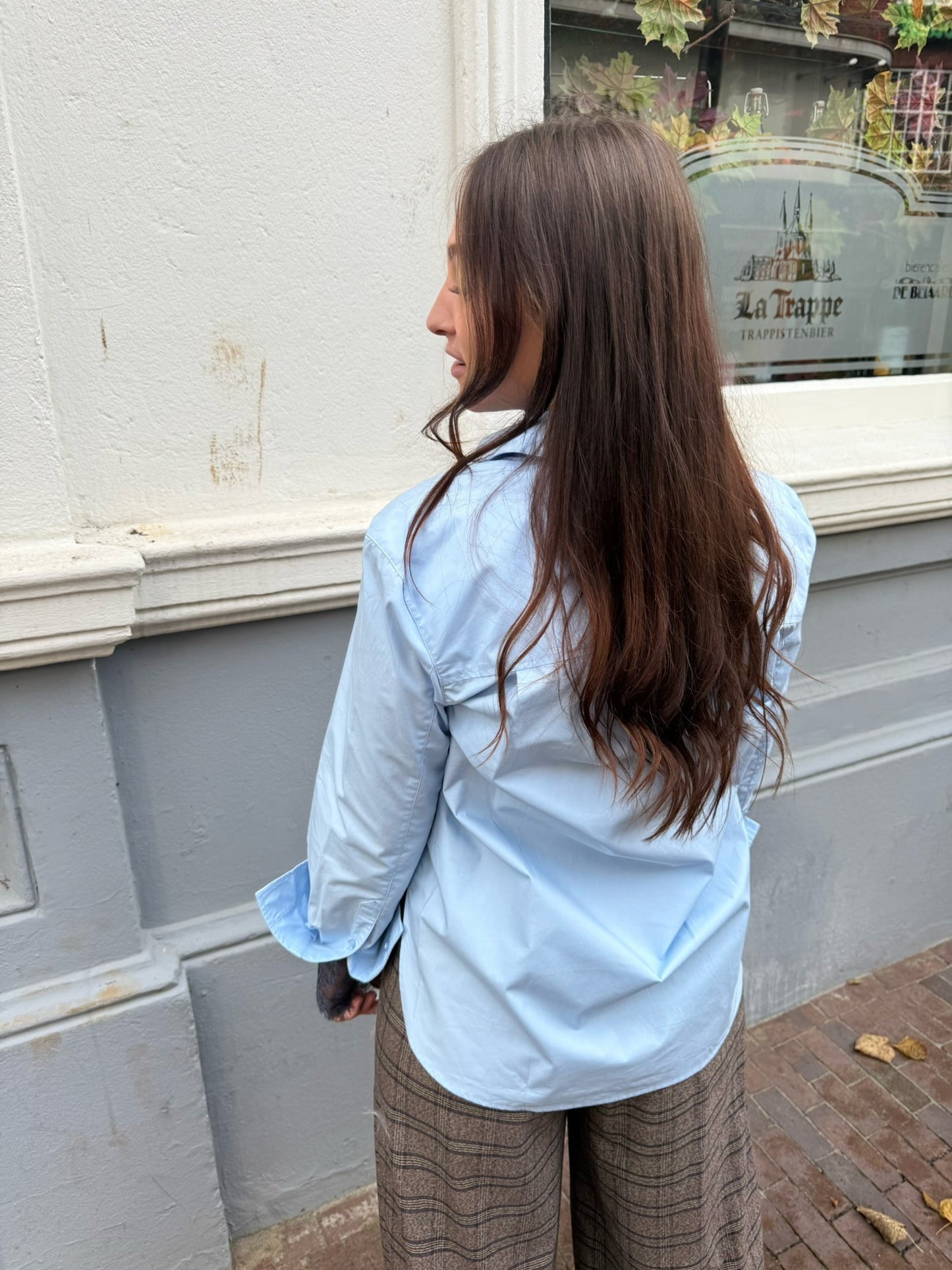 DAY BIRGER ET MIKKELSEN - POPLINA BLOUSE - CHAMBRAY BLUE