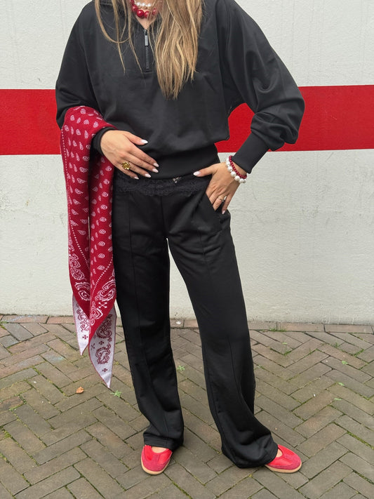 DEBLON AYLIN TRACKPANTS -BLACK
