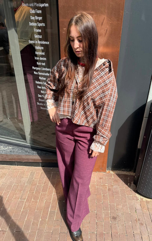 SEA ME HAPPY SUPER WOODY LUSH PANTS - PLUM
