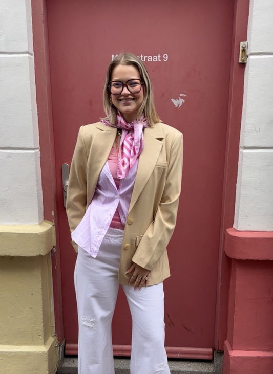 GESTUZ GZSTACY BLAZER - PALE HALE MELANGE