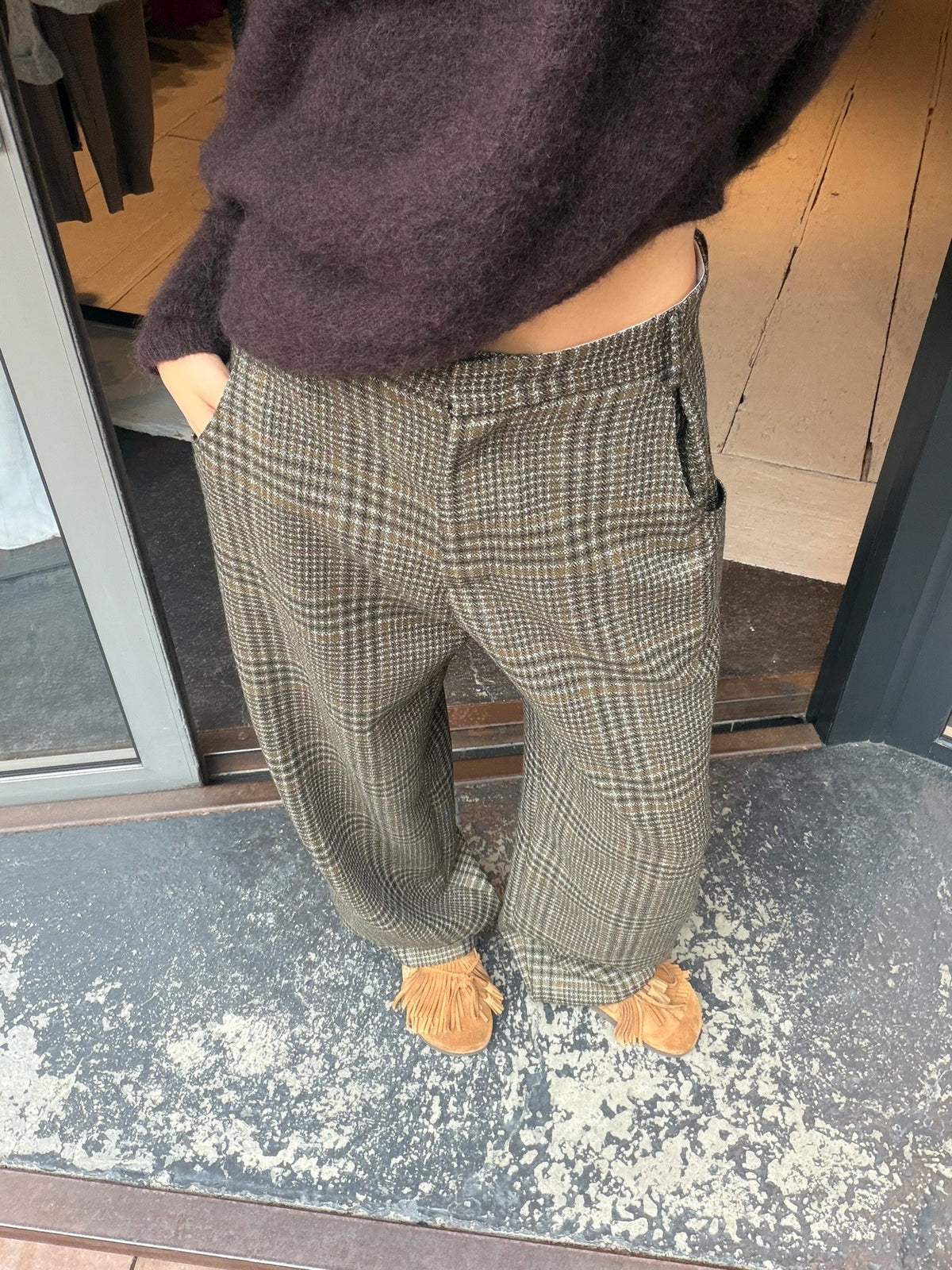 MARGAUX LONNBERG PANTALON ANTHON GREEN CHECK