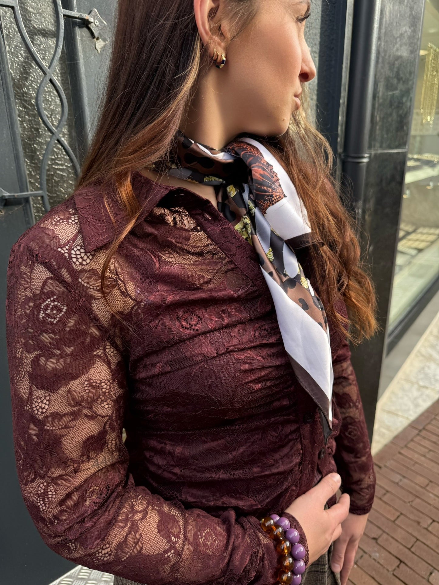 GESTUZ - GZLEALA- BLOUSE - KANT - BURGUNDY