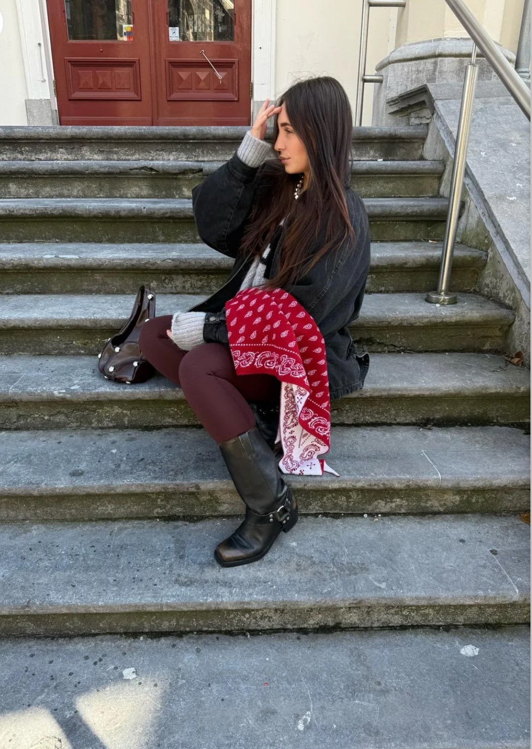 GUEST IN RESIDENCE - SCARF - THE WILD RAG - RUBY CREAM