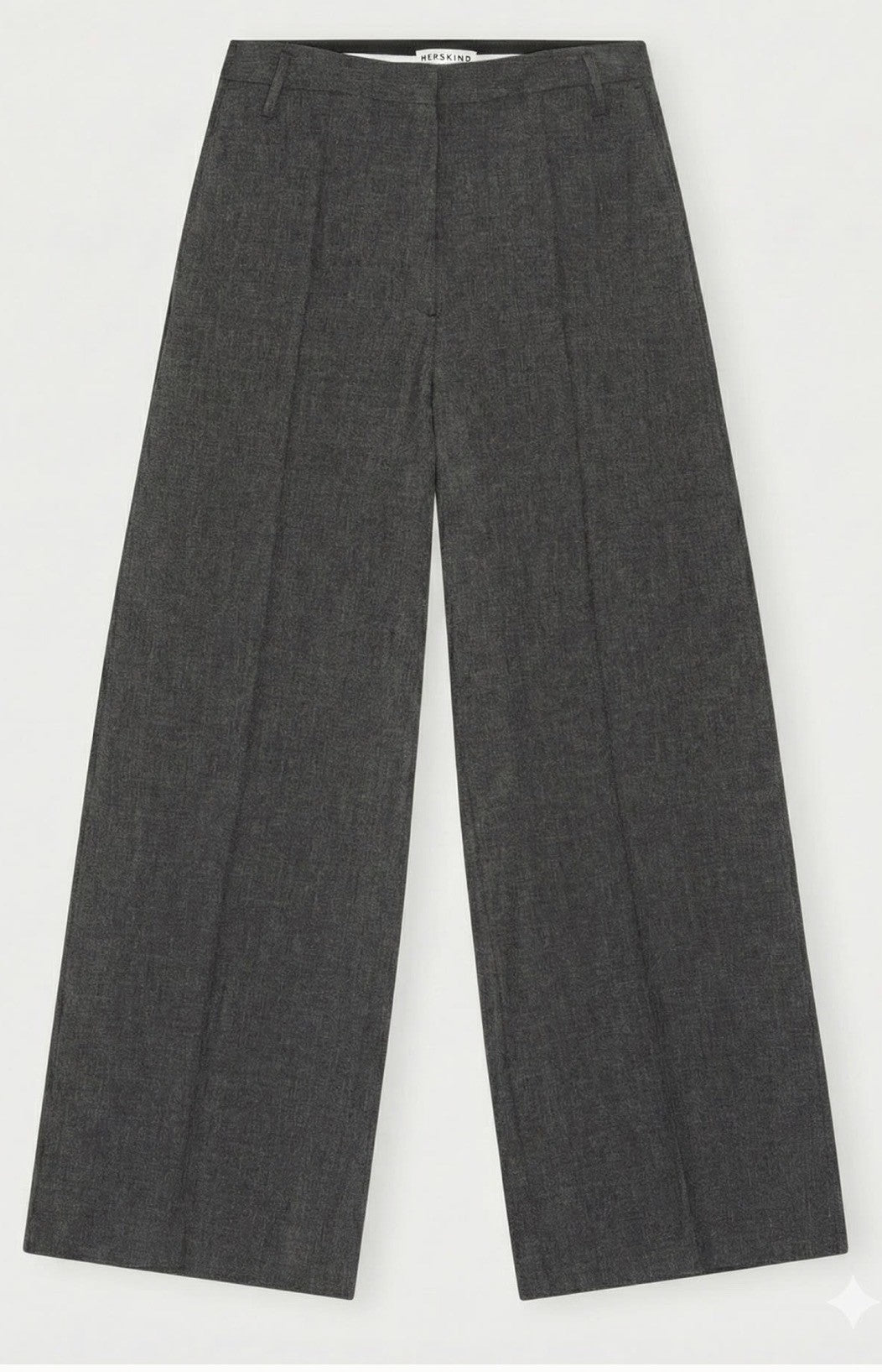 HERSKIND KIMBERLY MID WAIST PANTS - DARK GREY