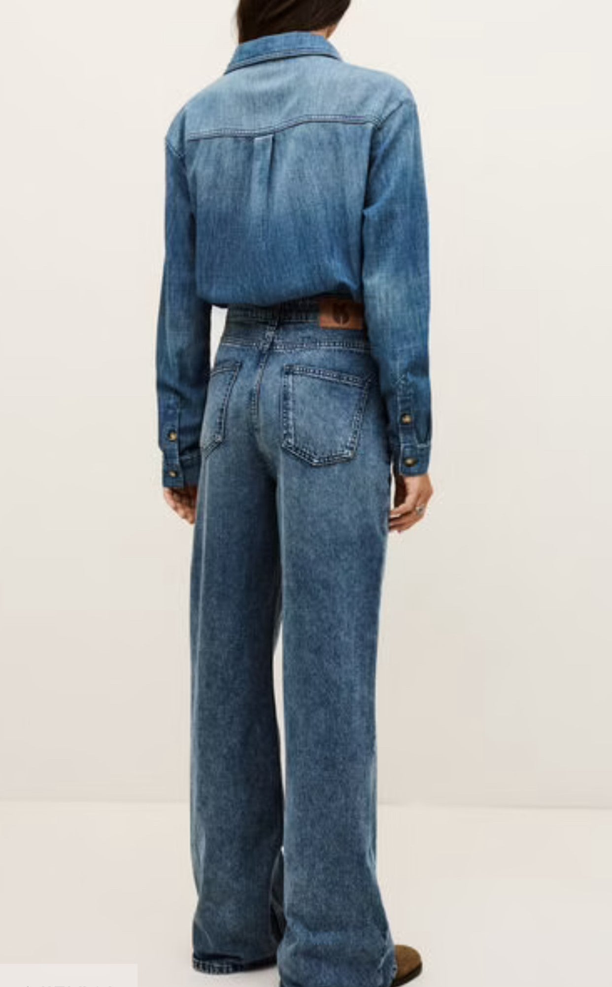 BASH BLOOM DENIM JUMPSUIT