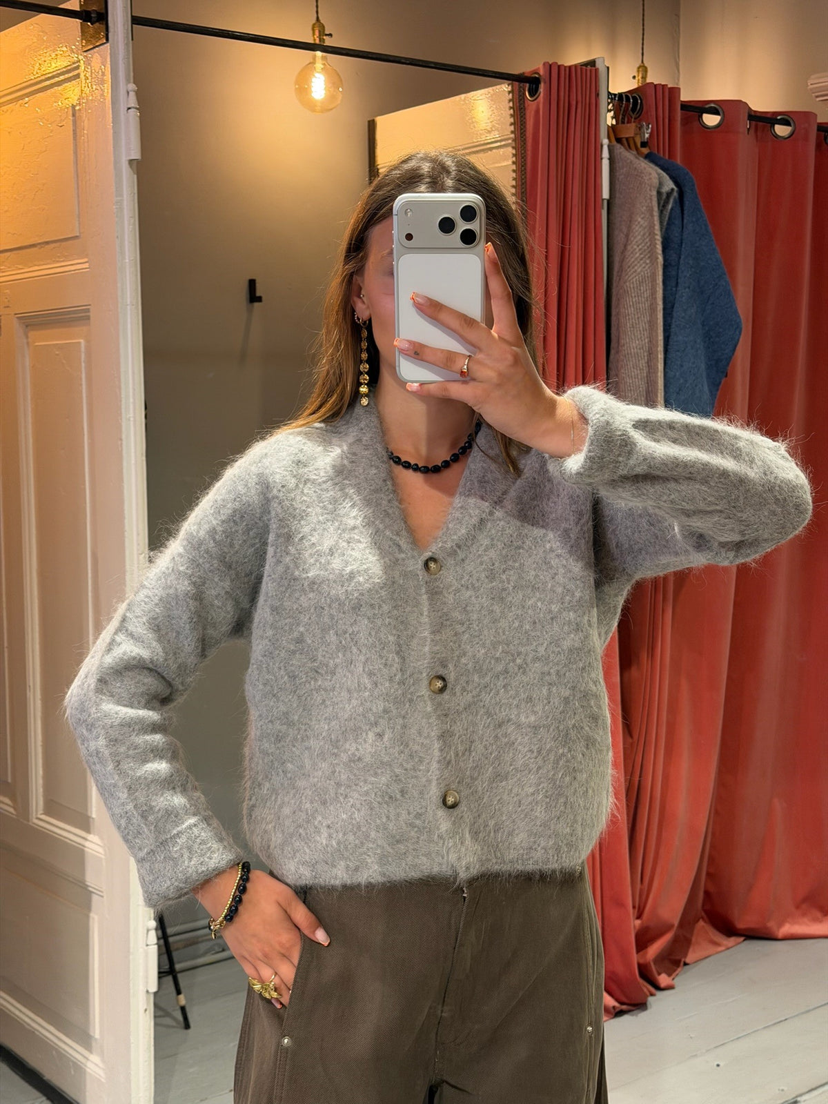 KNIT-TED NIKI VEST - MID GREY