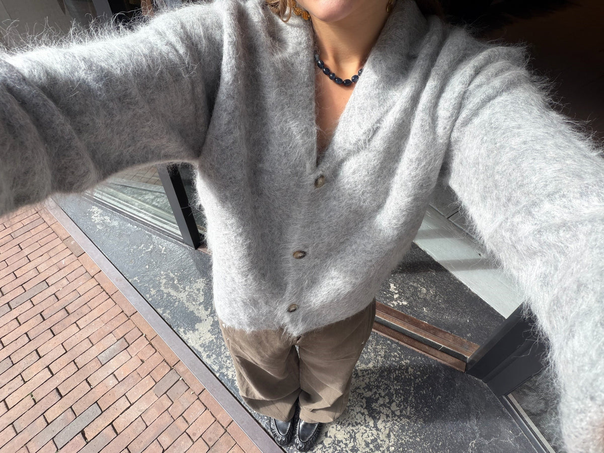 KNIT-TED NIKI VEST - MID GREY