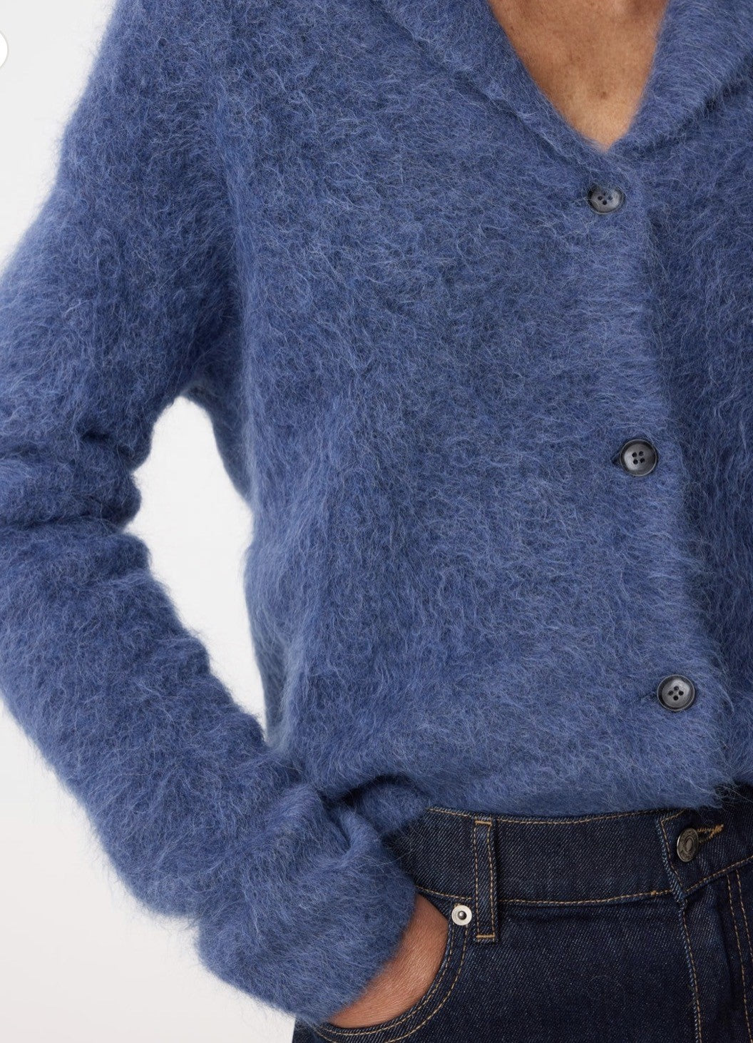 KNIT-TED NIKI VEST- MID BLUE