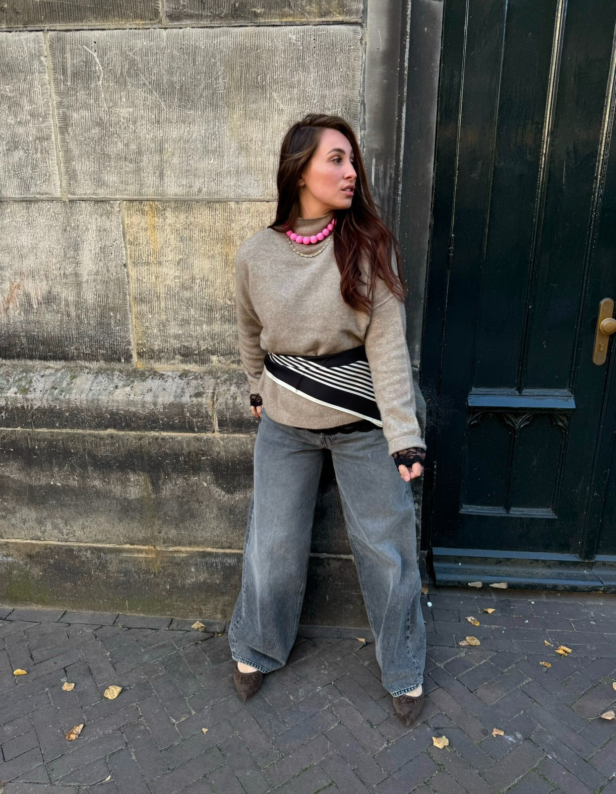 KNIT-TED KIM PULLOVER SAND