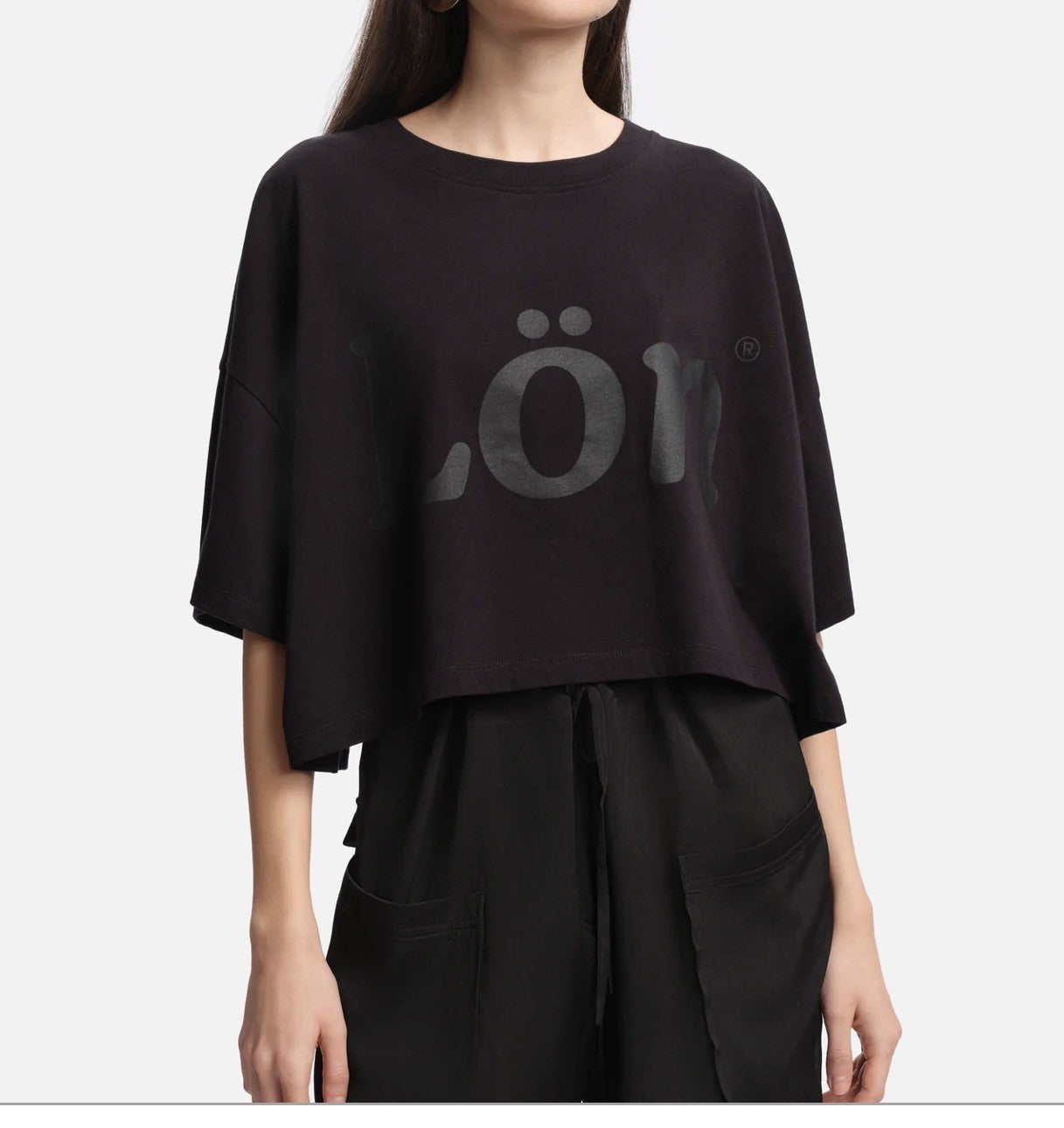 MARGAUX LONNBERG JOY T-SHIRT BLACK