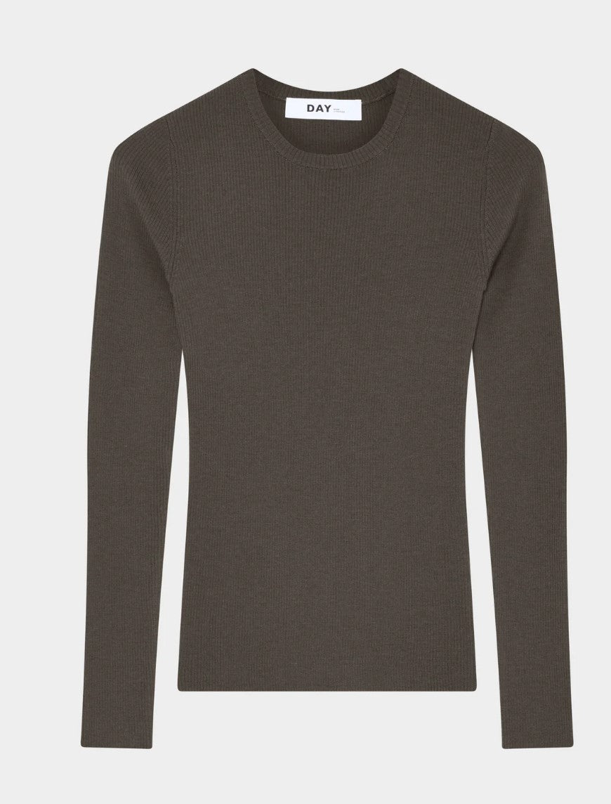 DAY ET BIRGER MIKKELSEN MARIANA TOP - KAKI GROEN