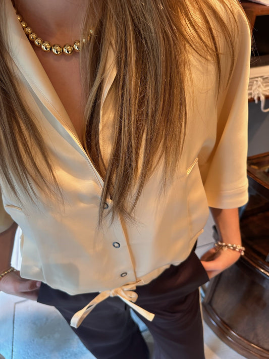 MARGAUX LONNBERG  BLOUSE  ISHA WHITE