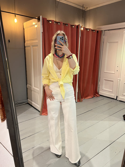 MOTHER DENIM - JEANS- THE TWISTER SNEAK - FAIREST OFF THEM ALL - WHITE