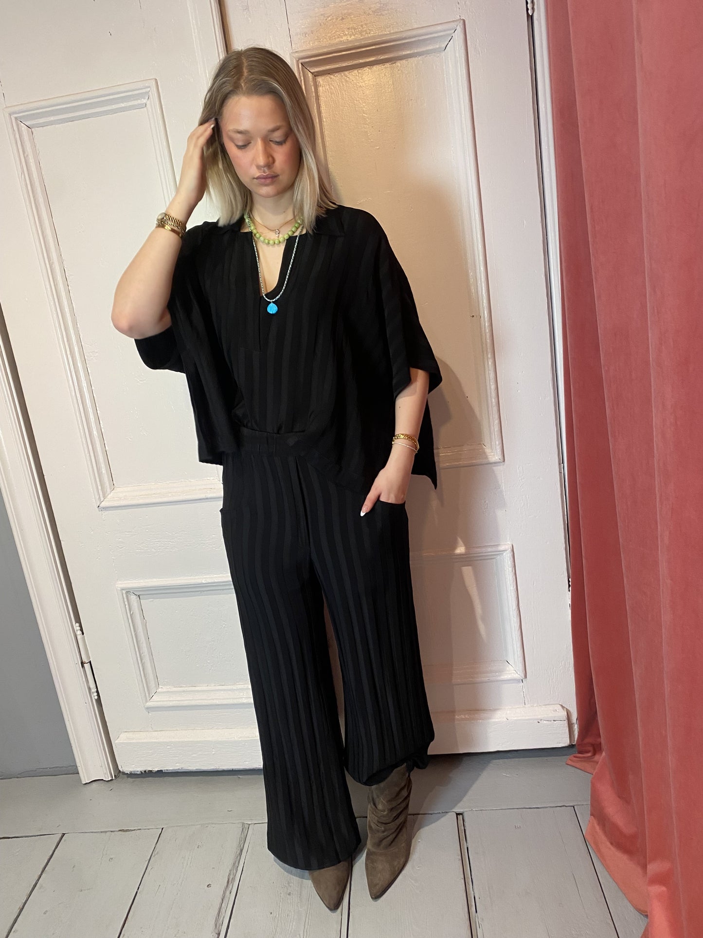 MARGAUX LÖNNBERG NED PANTALON BLACK